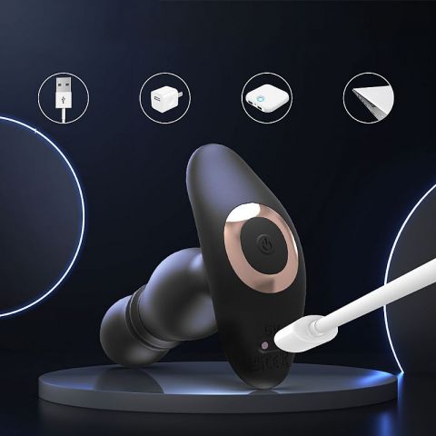 Plug Anal com Vibro - Vai e vem - Piercing Duke RCT - S-Hande
